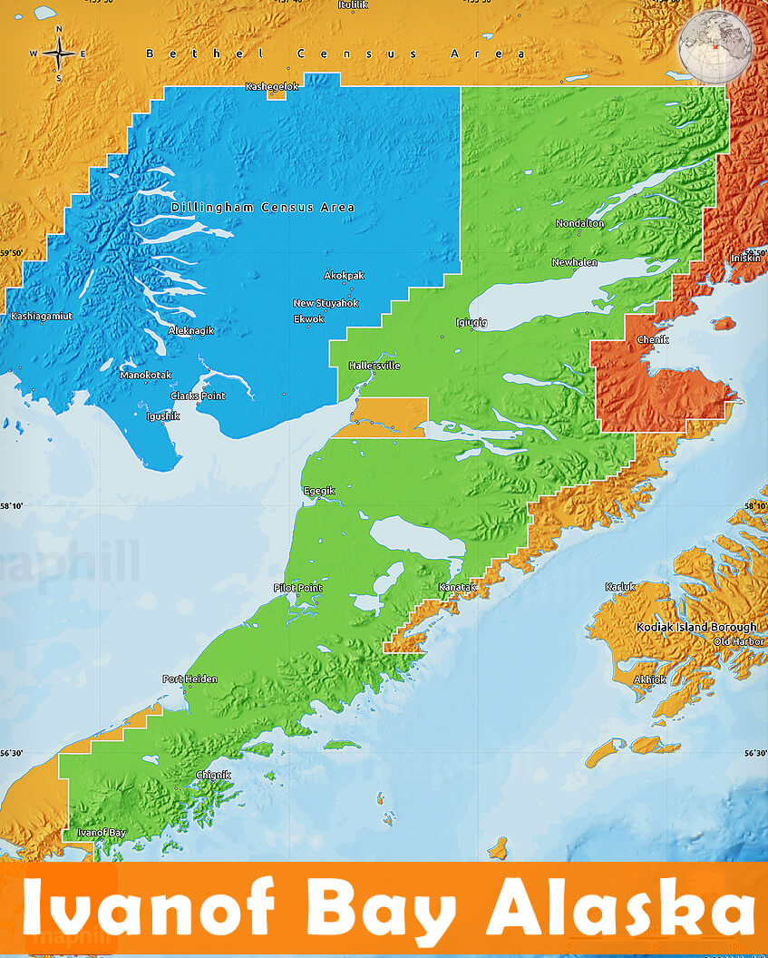 Ivanof Bay Map Alaska